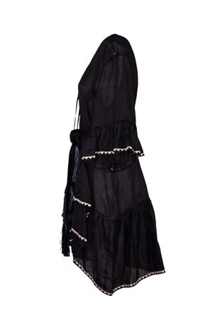 Abito corto in ramie nero PHO FIRENZE | 4323219NERO